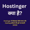 Hostinger kya hai